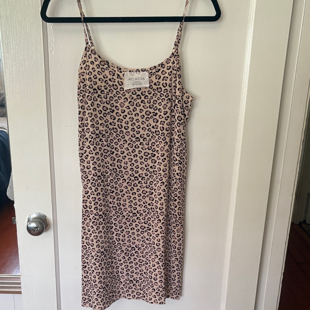 Acacia Swimwear Animal Print Dress NWOT